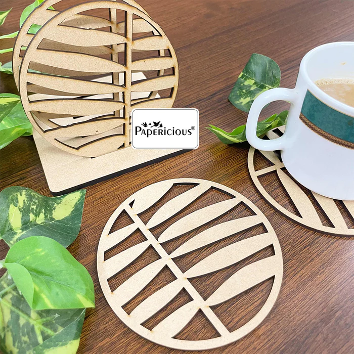 MDF Laser cut Coasters – 8