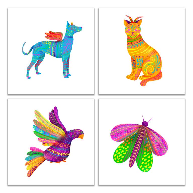 4 Piece Wall Hanging Set – 16