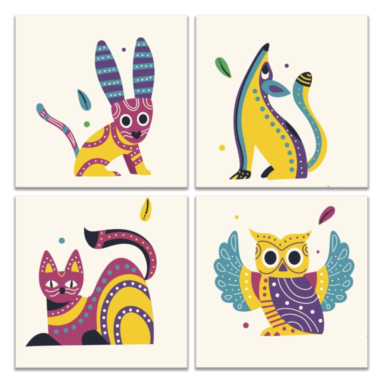 4 Piece Wall Hanging Set – 17