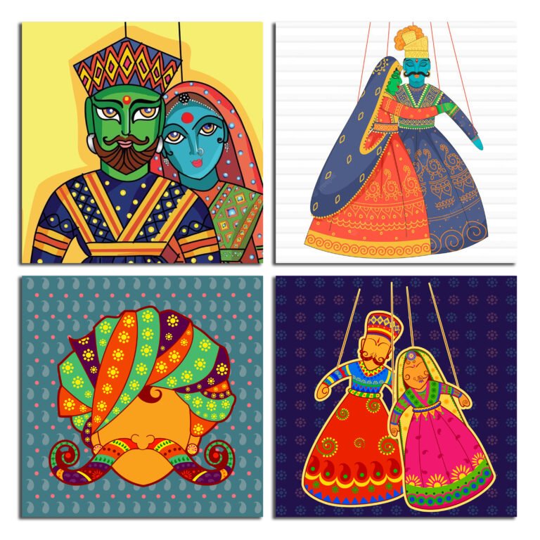 4 Piece Wall Hanging Set – 34