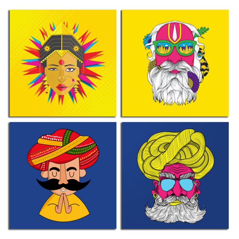 4 Piece Wall Hanging Set – 36