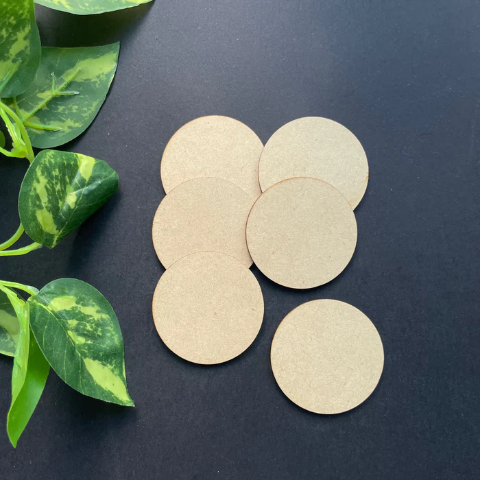 MDF Laser cut Coasters – 10