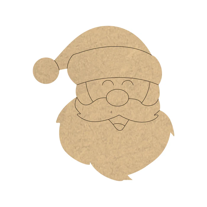 SDC 4mm thick Pre Marked MDF Santa Face
